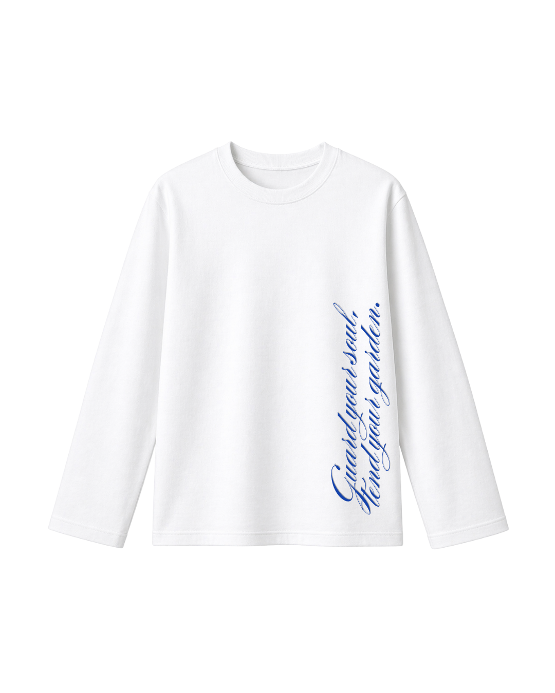 Garden Drawing-Camiseta Manga larga white