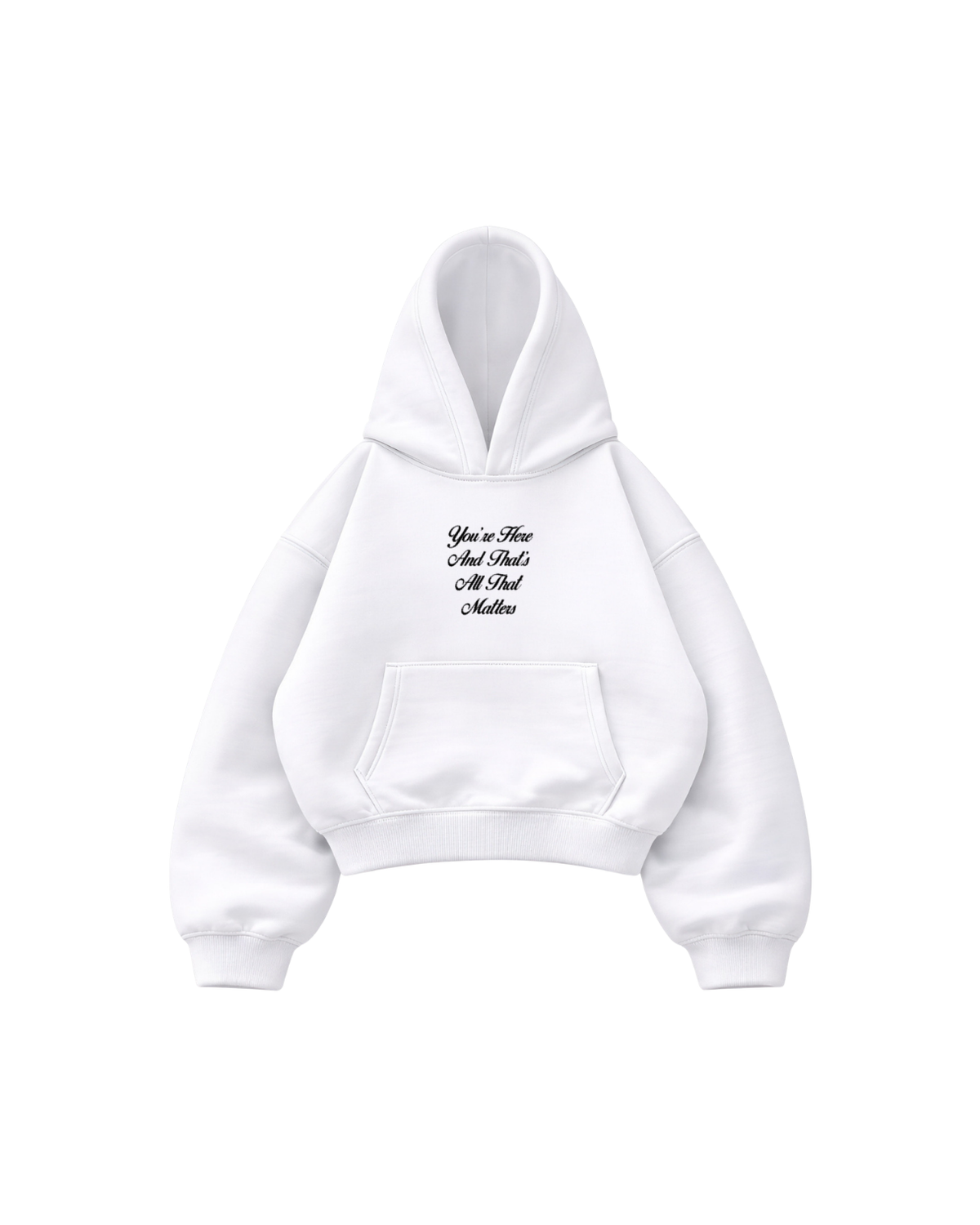You’re here - Hoodie Mangas Globo White
