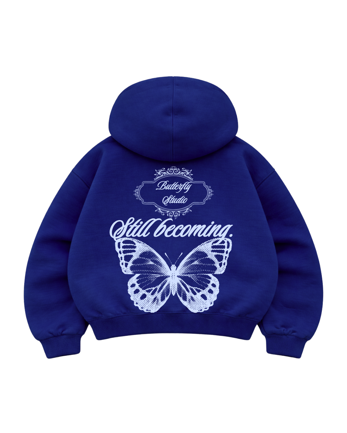 Still becoming - Hoodie Mangas Globo blue Francés