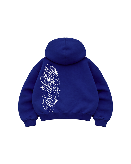 Butterfly  - Hoodie Mangas Globo Blue France Puff