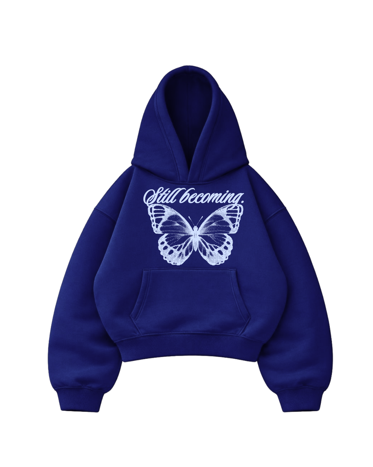 Still becoming - Hoodie Mangas Globo blue Francés