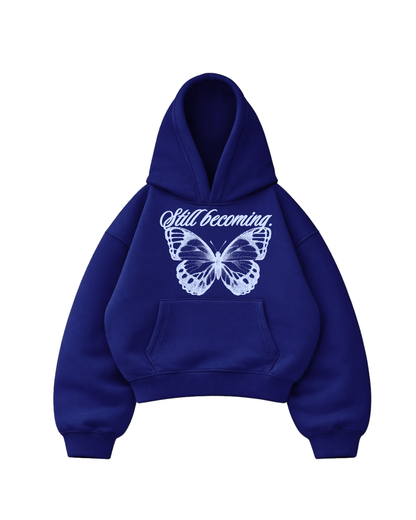 Still becoming - Hoodie Mangas Globo blue Francés