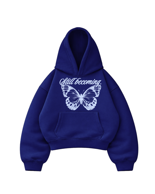 Still becoming - Hoodie Mangas Globo blue Francés