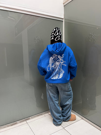 In Love -Hoodie Mangas Globos blue