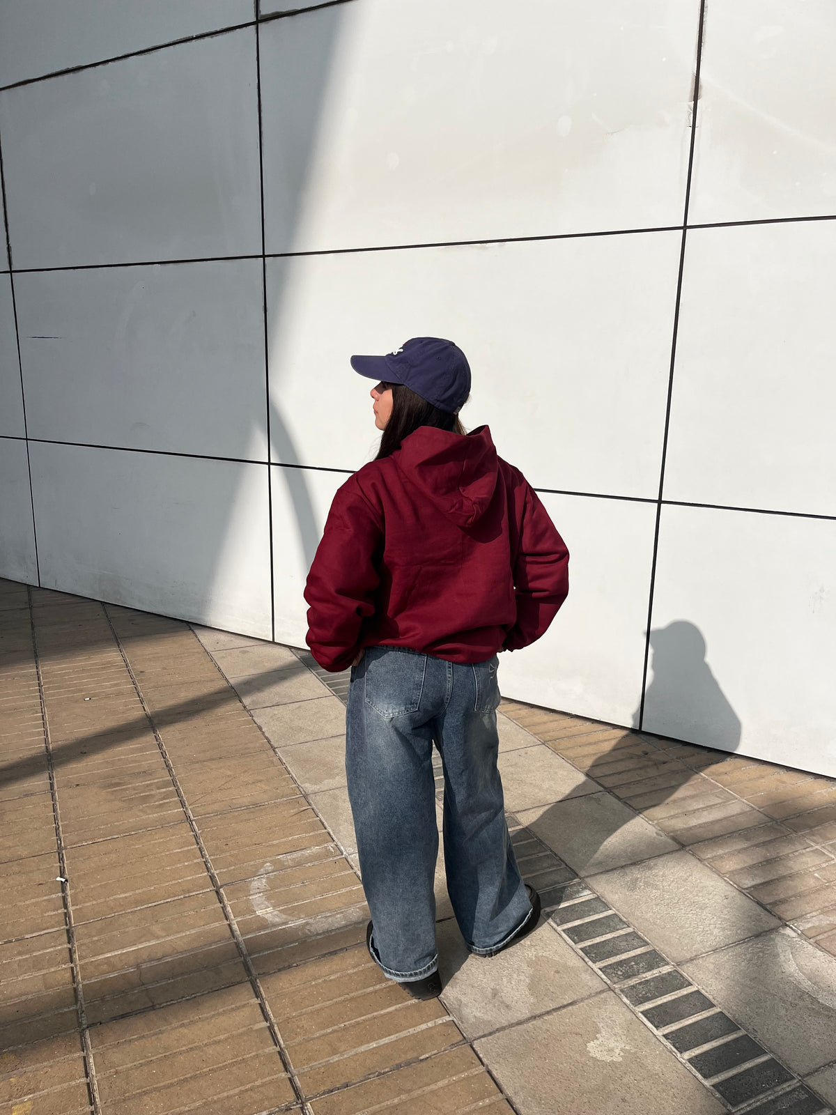 Basic burdeo- Hoodie Classic