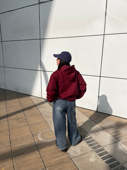 Basic burdeo- Hoodie Classic
