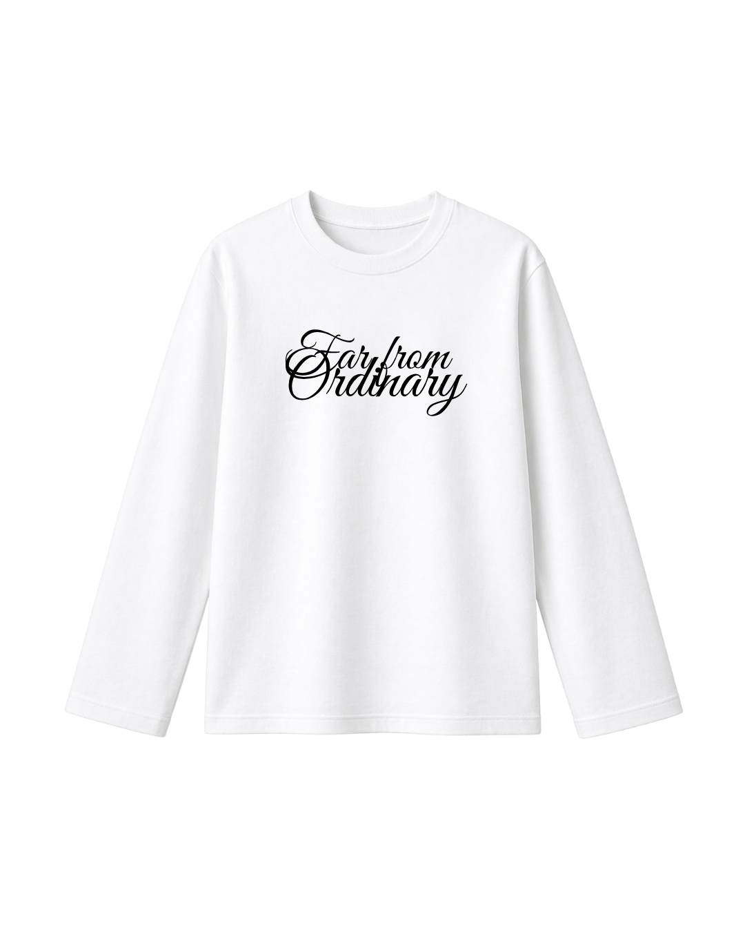 Far From Ordinary  - Camiseta Manga Larga white