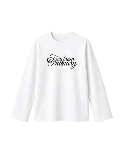 Far From Ordinary  - Camiseta Manga Larga white