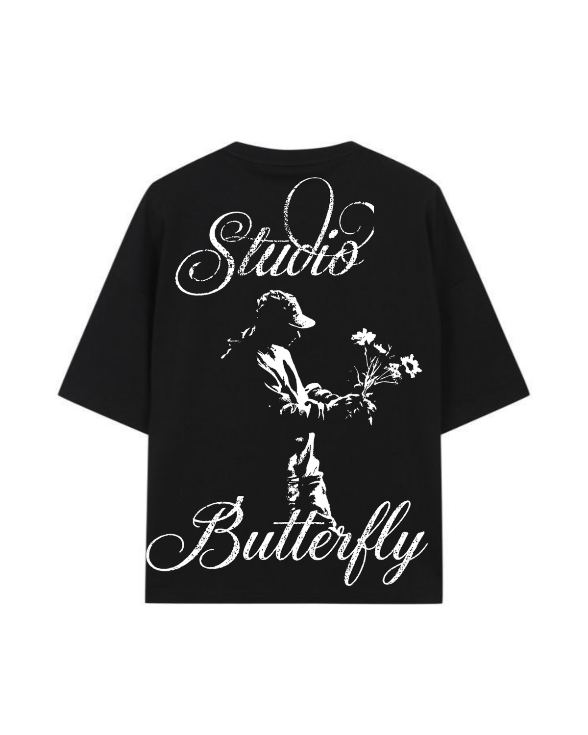 Tshirt Oversized Studio Butterfly Black