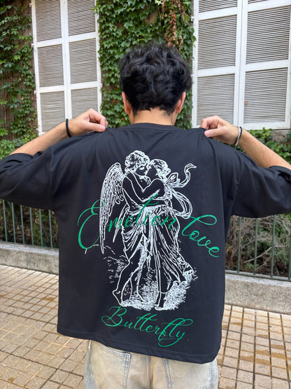 In Love  - Camiseta boxi  black