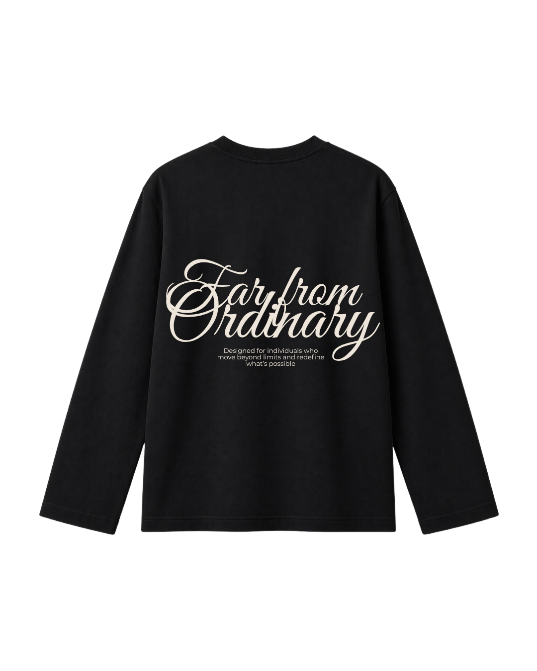 Far From Ordinary  - Camiseta Manga Larga black