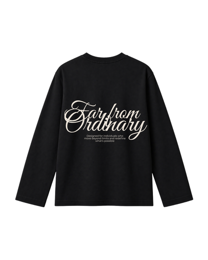 Far From Ordinary  - Camiseta Manga Larga black