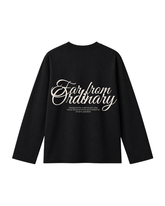 Far From Ordinary  - Camiseta Manga Larga black