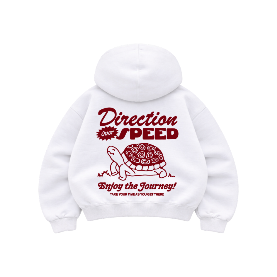 Speed - Hoodie Mangas Globo White