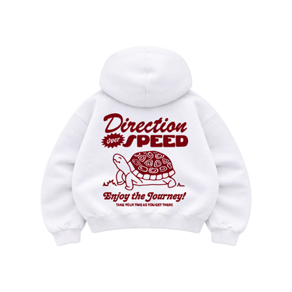 Speed - Hoodie Mangas Globo White