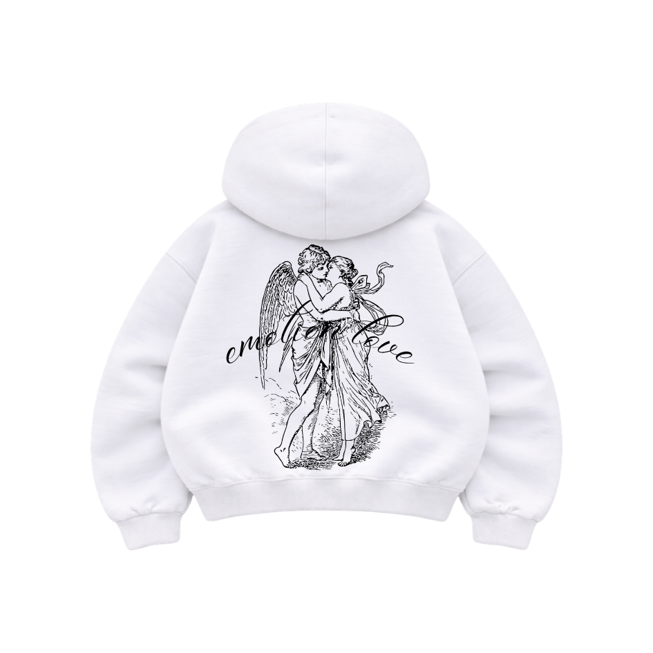 In Love - Hoodie Mangas Globo White