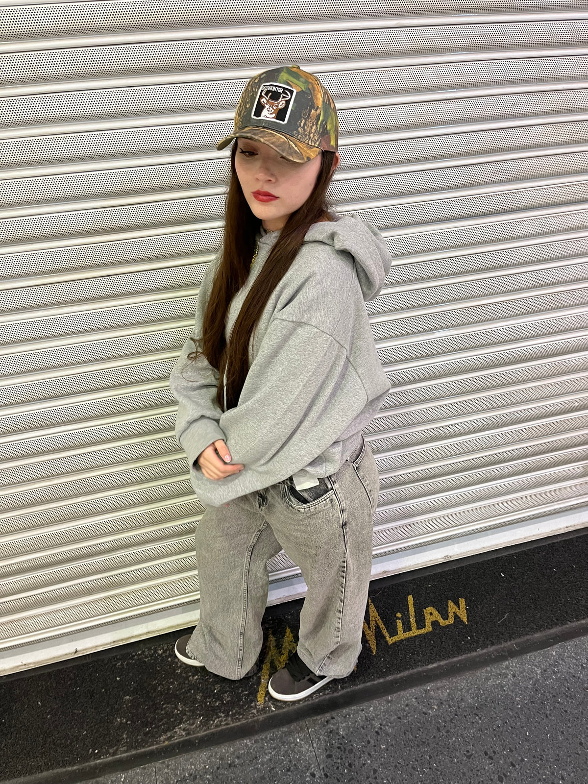 Basic Grey - Hoodie Mangas Globos
