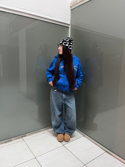 In Love -Hoodie Mangas Globos blue