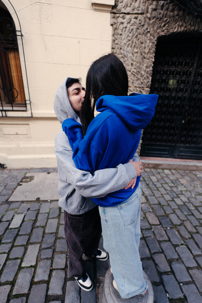 Basic Blue - Hoodie Mangas Globo