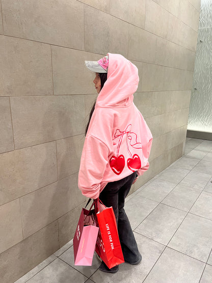 With Love - Hoodie Mangas Globos Pink
