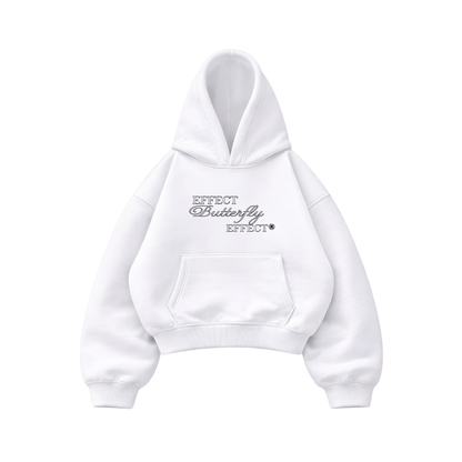 Effect Butterfly Angel - Hoodie Mangas Globo White