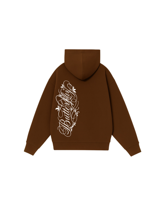 Butterfly -Hoodie Clásico Coffe Puff
