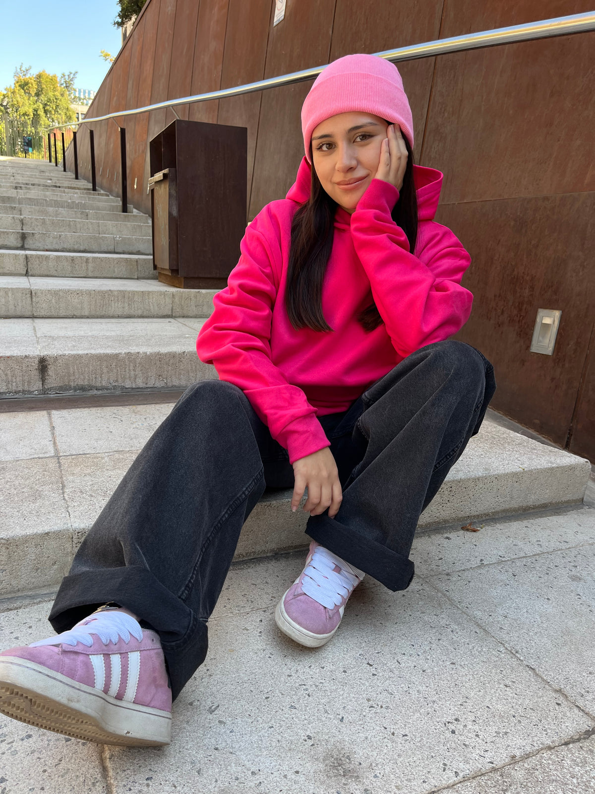 Basic Fuscia - Hoodie Classic