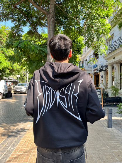 Butterfly Emblem - Hoodie Mangas Globo Black