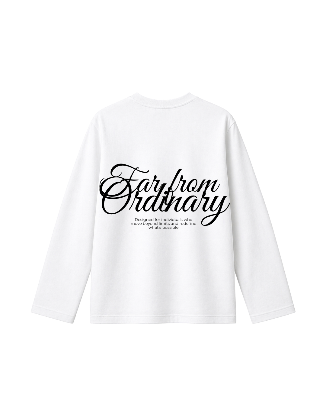 Far From Ordinary  - Camiseta Manga Larga white
