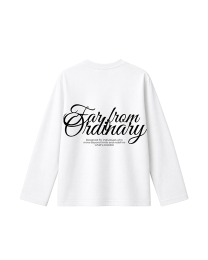 Far From Ordinary  - Camiseta Manga Larga white