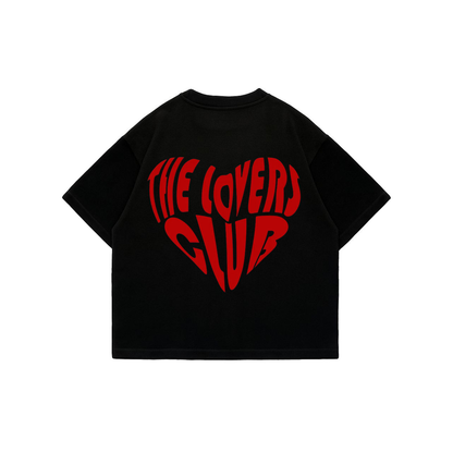The Lovers Club -  Premium Boxy T-Shirt black puff