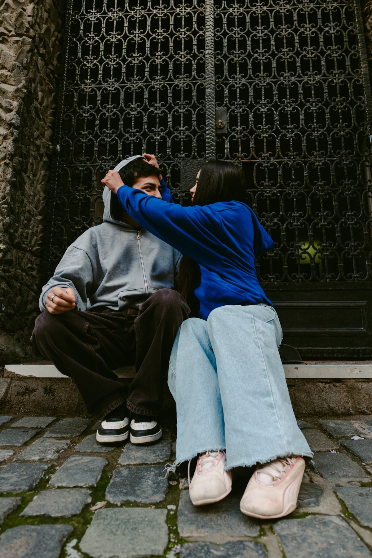 Basic Blue - Hoodie Mangas Globo