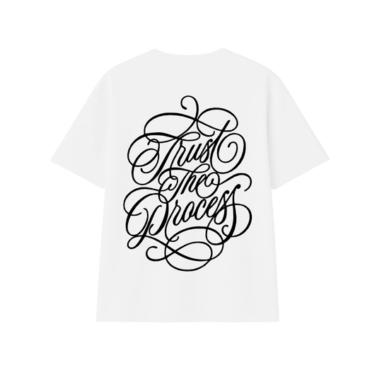 Trust The Process - Premium Clasic T-Shirt white