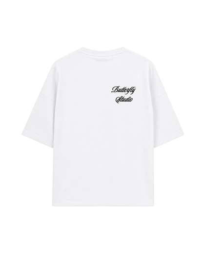 Tshirt Oversized Born To Fly White