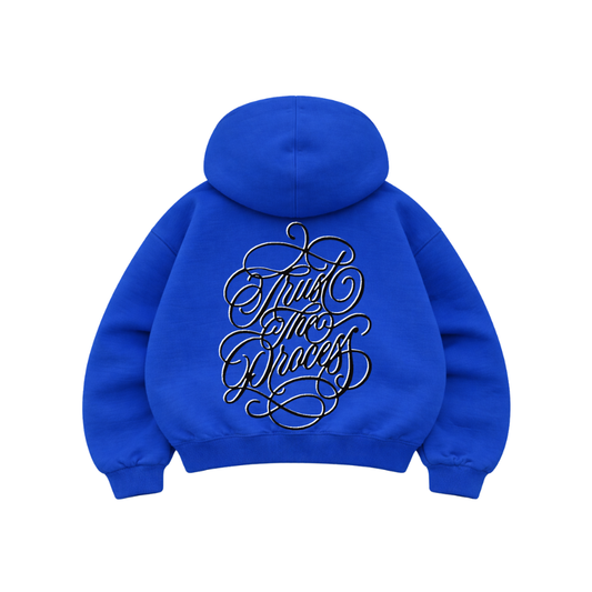 Trust The Process - Hoodie Mangas Globo Blue