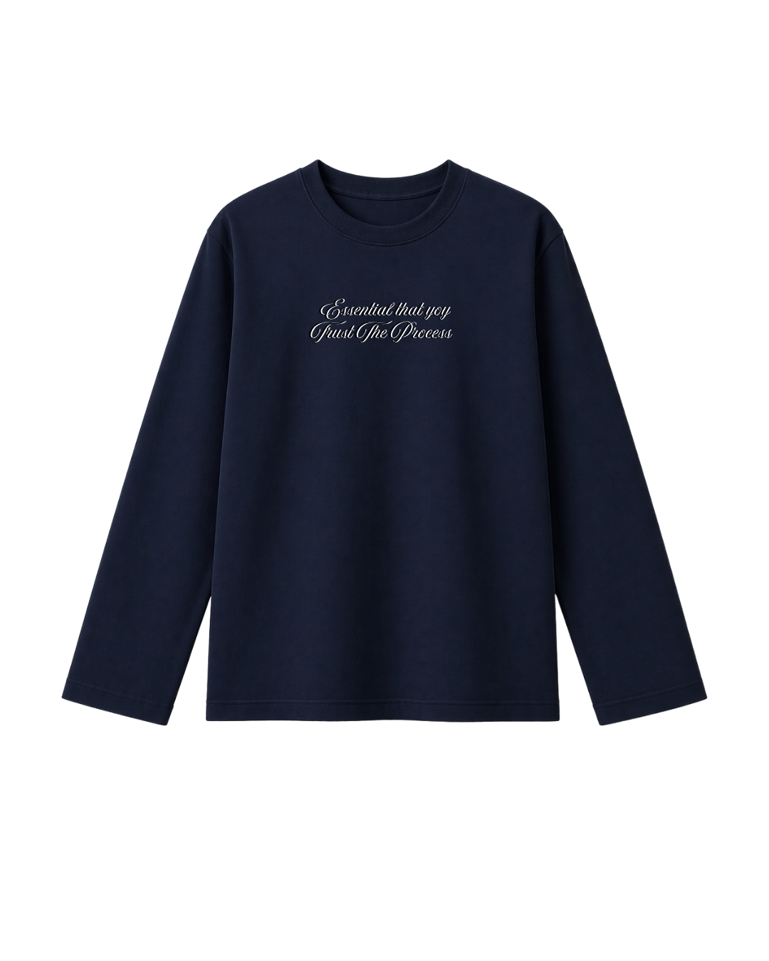 Trust The Process  - Camiseta Manga Larga blue Marine