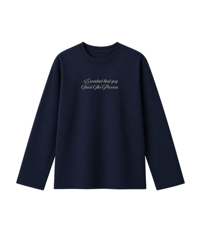 Trust The Process  - Camiseta Manga Larga blue Marine