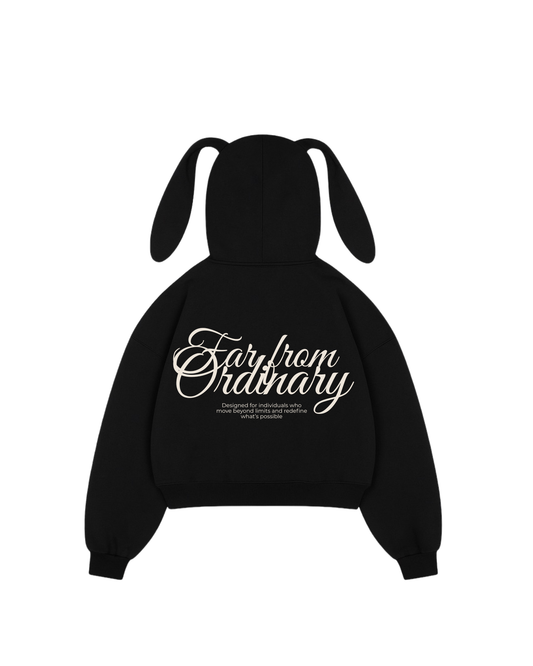 Ordinary - Hoodie Bunny black