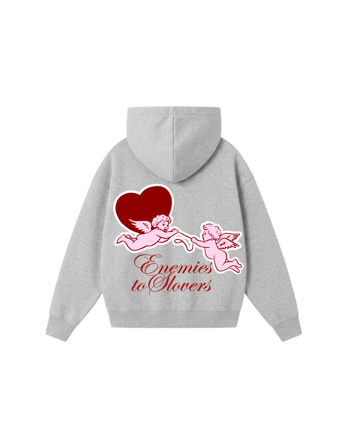 Enemies To Lovers -Hoodie Clásico Gris