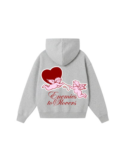 Enemies To Lovers -Hoodie Clásico Gris