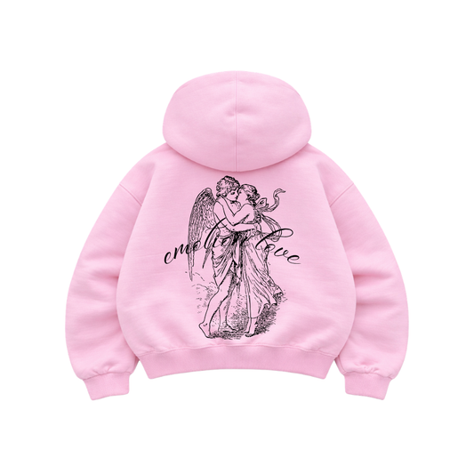 In Love - Hoodie Mangas Globo Pink
