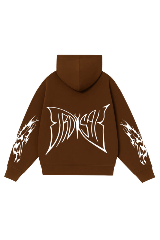 Buttefly Emblem - Hoodie clásico coffe