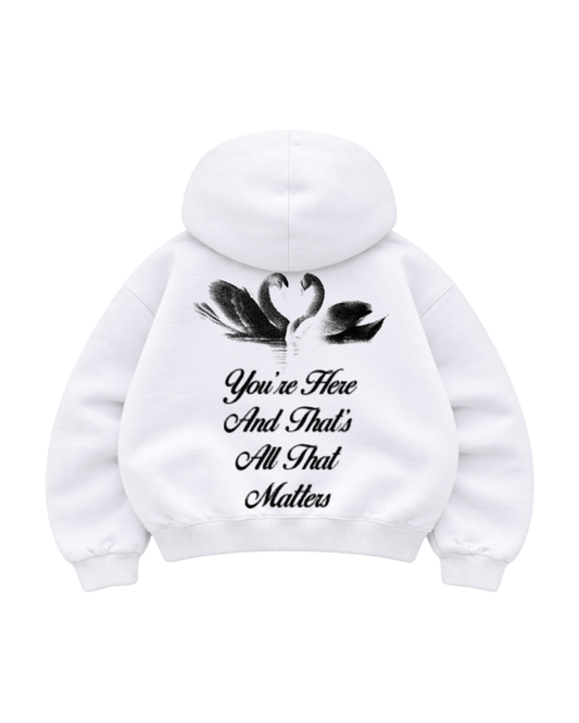 You’re here - Hoodie Mangas Globo White