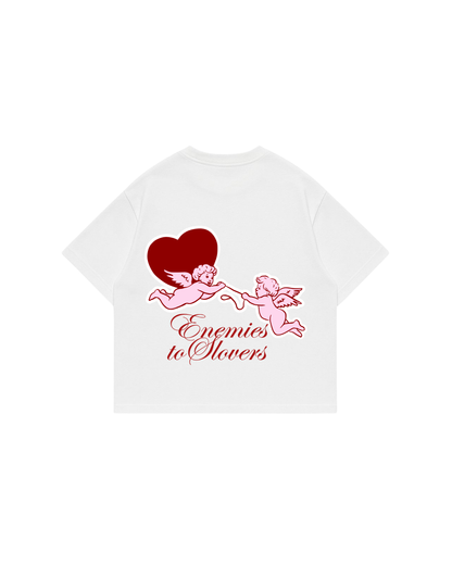 Enemies To Lovers - Premium Boxy T-Shirt White
