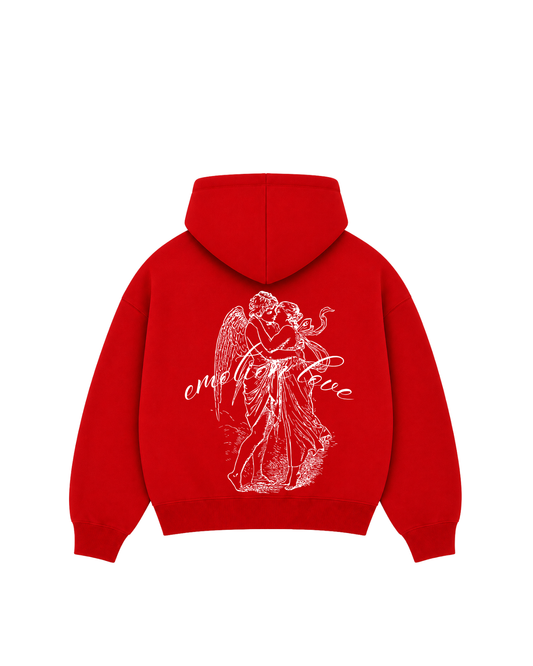 In Love - Hoodie zip Clásico red