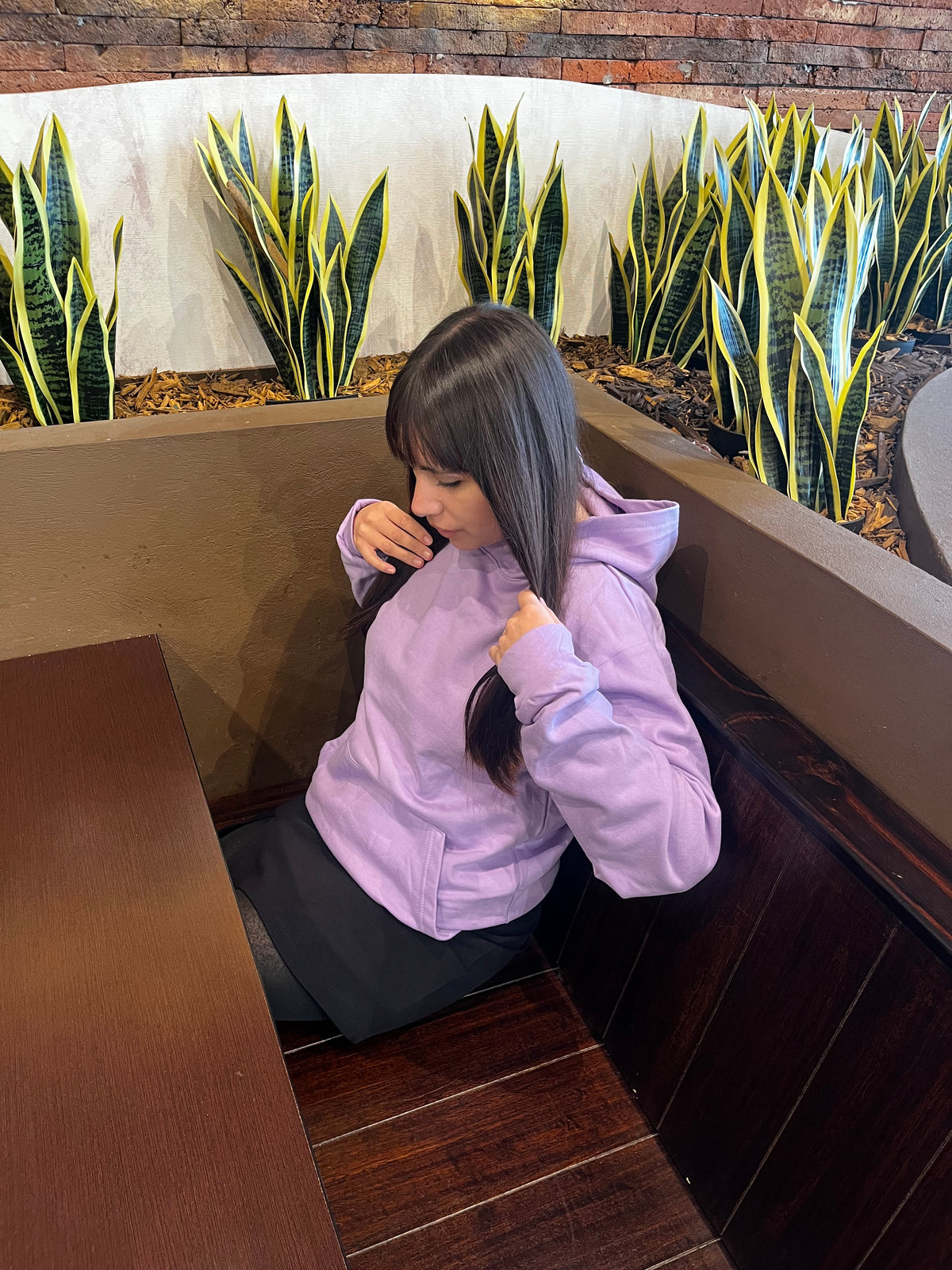 Basic lila  - Hoodie Classic
