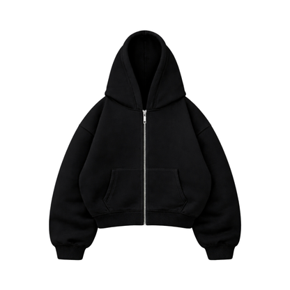Emotion Love - Hoodie Zip Mangas Globos Black
