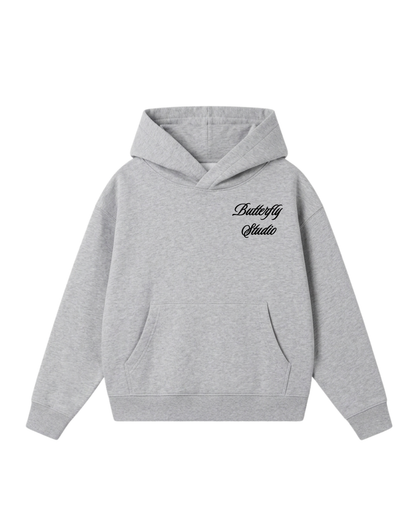Born to fly -Hoodie Clásico gris