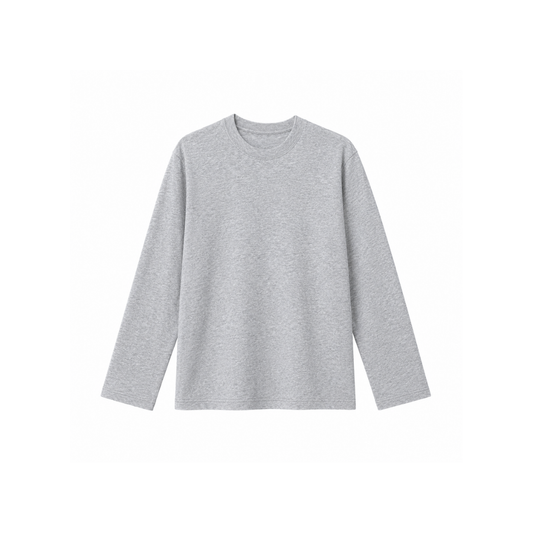 T-Shirt Manga Larga - Basic Grey
