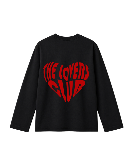 The lovers club- Camiseta manga larga Black puff